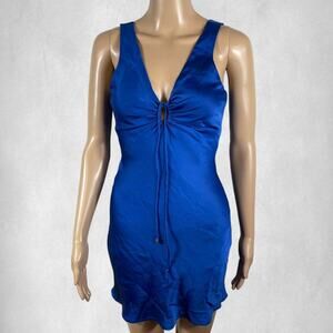 Princess polly blue satin mini